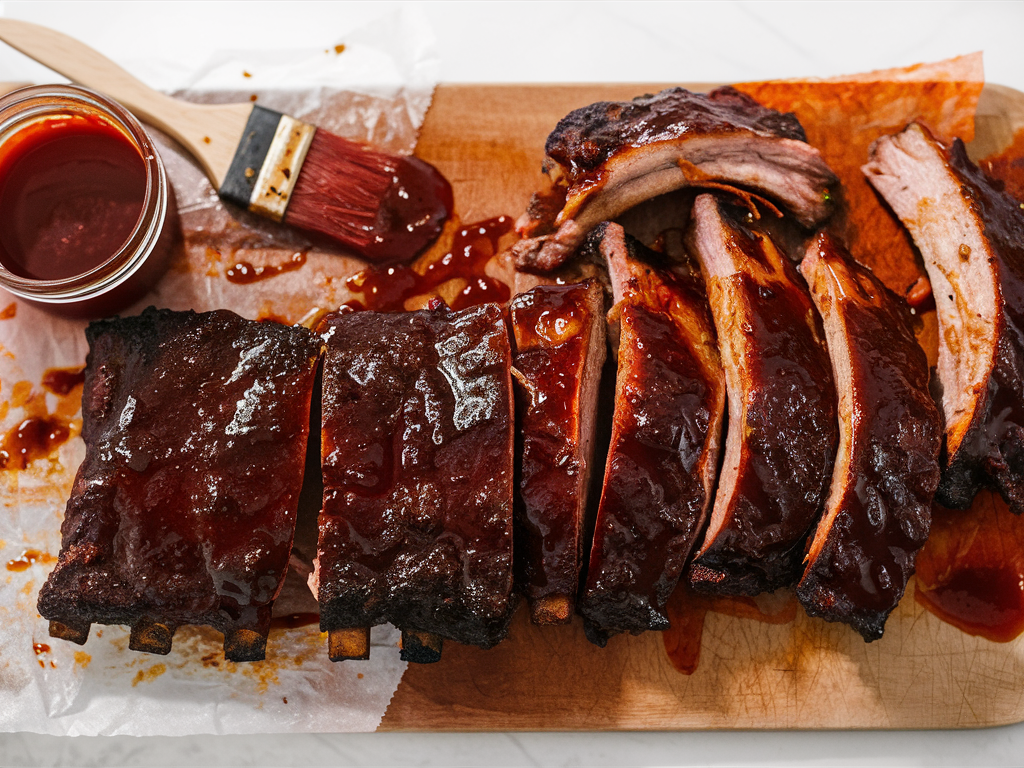 Oven Pork Ribs with Barbecue Sauce