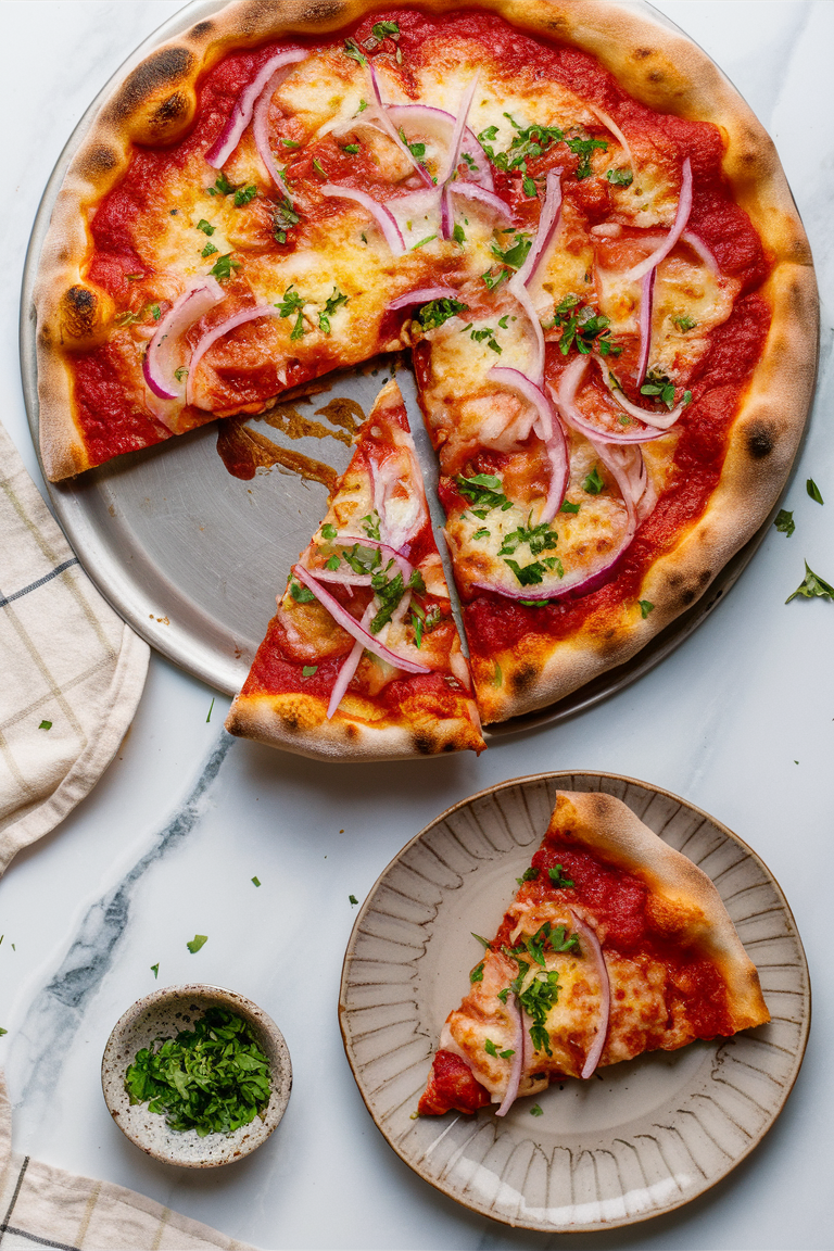 Homemade BBQ Chicken Pizza