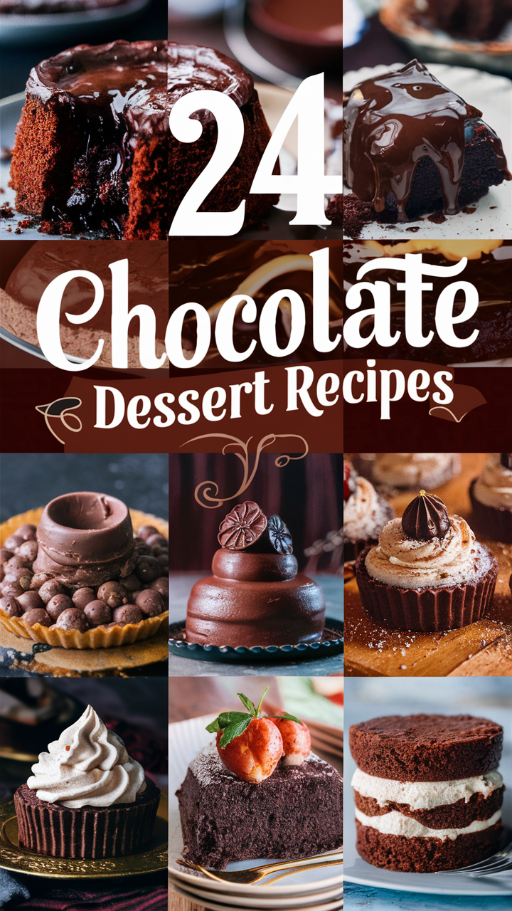 24 Decadent Chocolate Dessert Ideas: Easy, Quick Recipes for Every Occasion