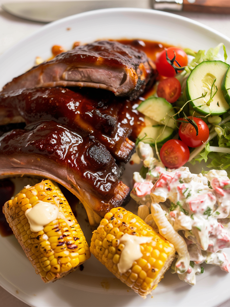 Oven Pork Ribs with Barbecue Sauce